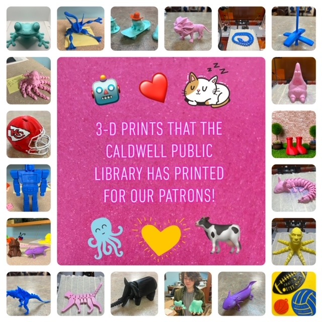 We love that our patrons utilize the benefits of the Caldwell Public Library!